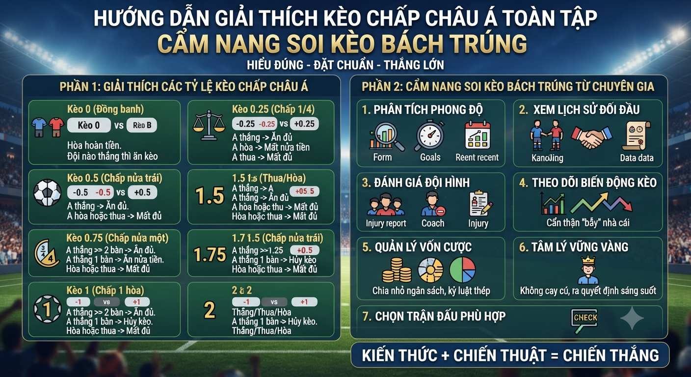 giải thích kèo chấp châu á